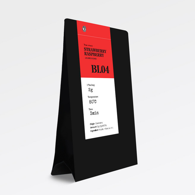 쓰리미닛 티바이블 스트로베리 라즈베리 티, 2g, 1개, 30개입