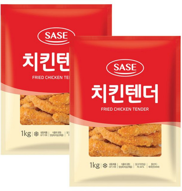 사세 치킨텐더, 1kg, 2개