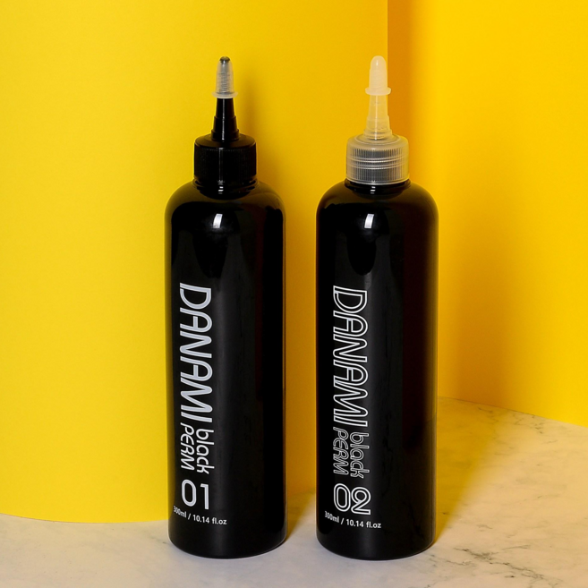 향기좋은 무알카리 다나미 블랙 펌제 1제+2제 파마약 600ml, 1개