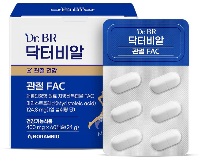 닥터비알 관절 FAC 400mg, 1개, 60정