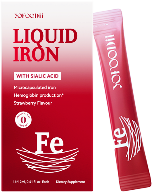 홍연철 액상 철분제 고흡수율 여성 철분 영양제 YOFOODII 14개입 [한국 제조] 변비없음 임산부 철분, 1개, 14정