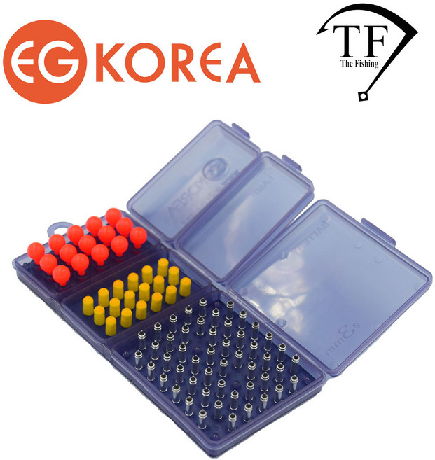 The피싱 민물낚시쇼핑몰 이지코리아 민물낚시용품 전자케미 풀세트 옐로우골드!! (주간케미15개 옐로우골드 램프18개 배터리50개 케이스), 1개