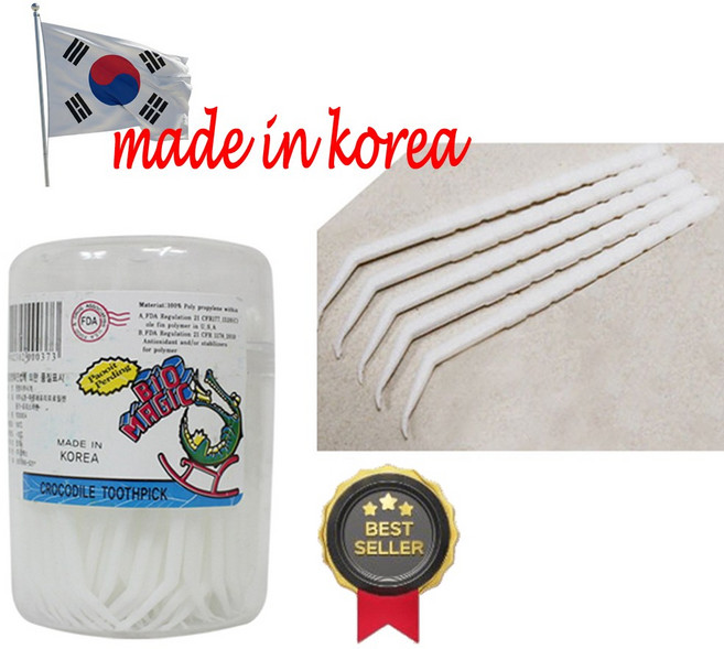 [국내생산]위생 이쑤시개 요지 가는이쑤시개 이쑤시게 꺾임형 60mm, 200개, 2세트