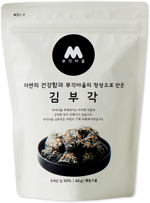 김 함량 65% 부각마을 수제 김부각 40g, 1개