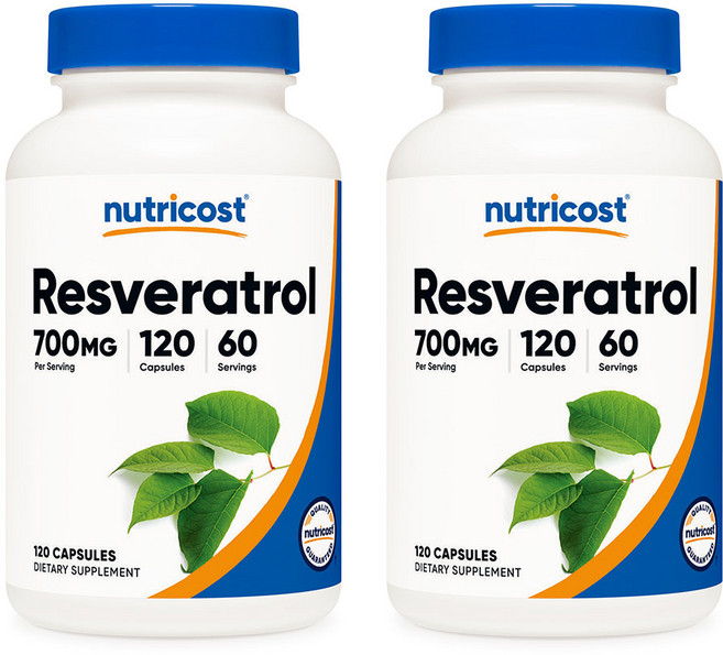 뉴트리코스트 레스베라트롤 700mg 120캡슐, 120정, 2개