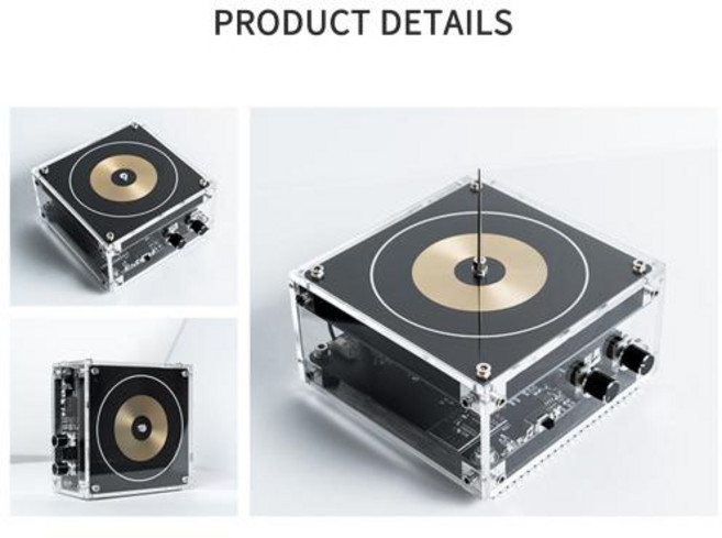 뮤지컬 테슬라 코일 고출력 플라즈마 확 인공 번개 발생기 음악 호환 DIY 실험 100-240V, 1)Golden