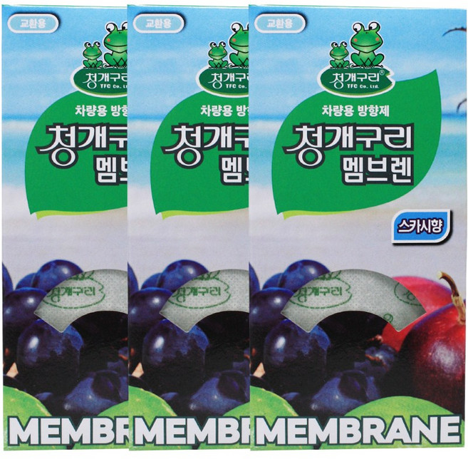 청개구리티에프씨 멤브렌 리필용 방향제, 3개, 스카시