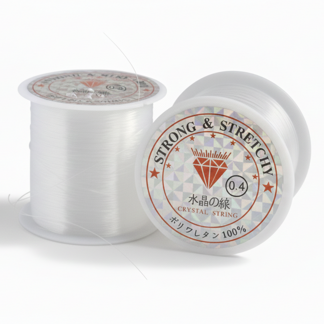 비즈공예 낚시줄, 0.4mm (2개), 1세트, 투명