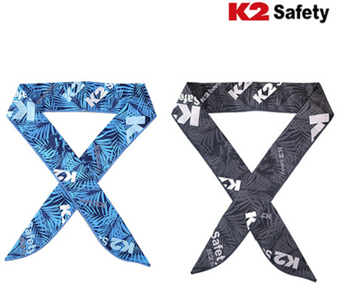 K2 [1+1] 아이스글랜 쿨스카프 얼음스카프, 블루+블루, 2개