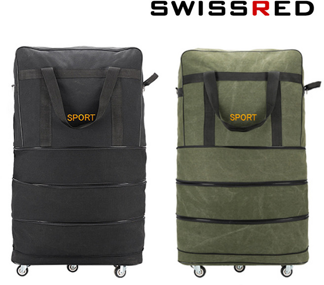 스위스레드 2컬러 대용량 3단 유학 대형 이민가방 TSM-1404