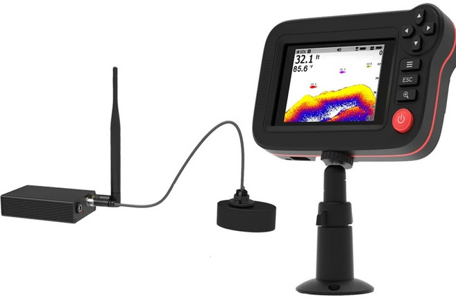 휴대용 어군탐지기 낚시 어탐기 감지기 수중카메라 낚시용 PUPOPAN 신형 무선 낚시 보트용 1312피트 범위 105도 작동 범위