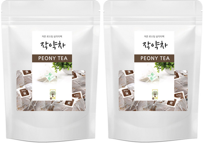 작약차 25티백 삼각티백 숲으로허브, 25g, 25개입, 2개