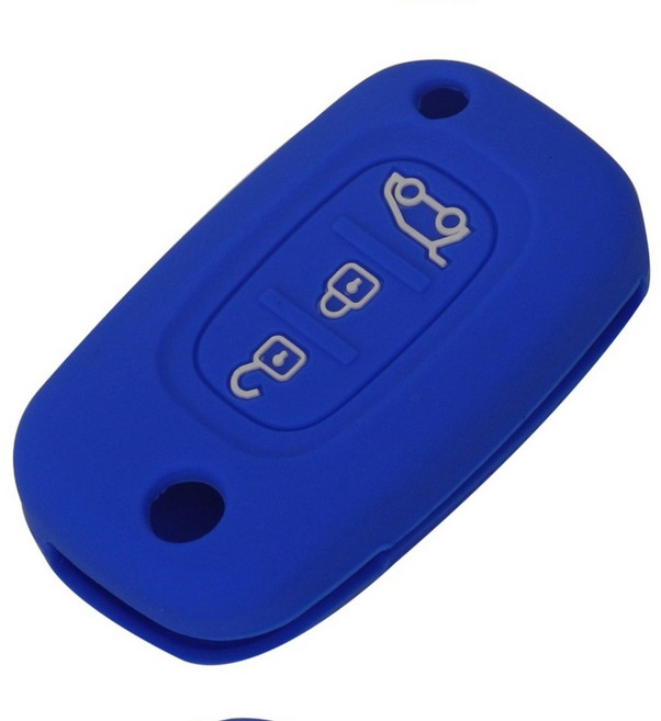 뉴SM3 폴딩키 실리콘 커버 케이스, 블루