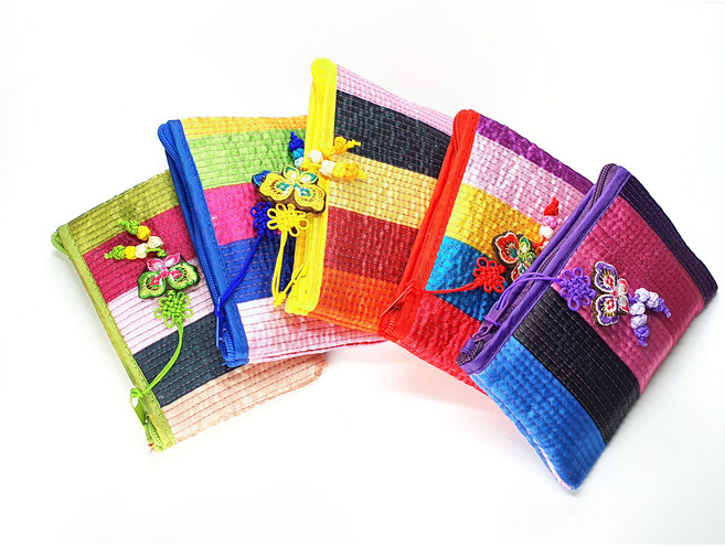 루씨올르 색동카드동전지갑5개세트 전통디자인 선물 기념일 기념품 추석 설날 명절 데일리패션 미니파우치 담배케이스등