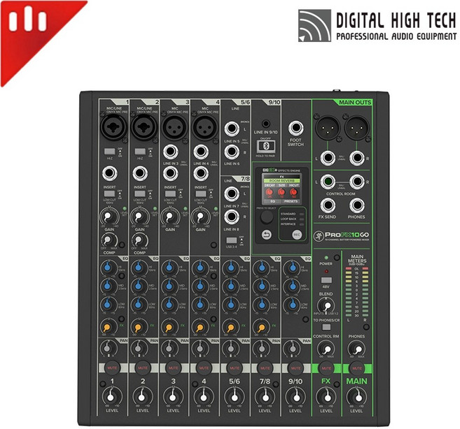 MACKIE 맥키 ProFX10 GO / 배터리 내장 충전식 아날로그 믹서