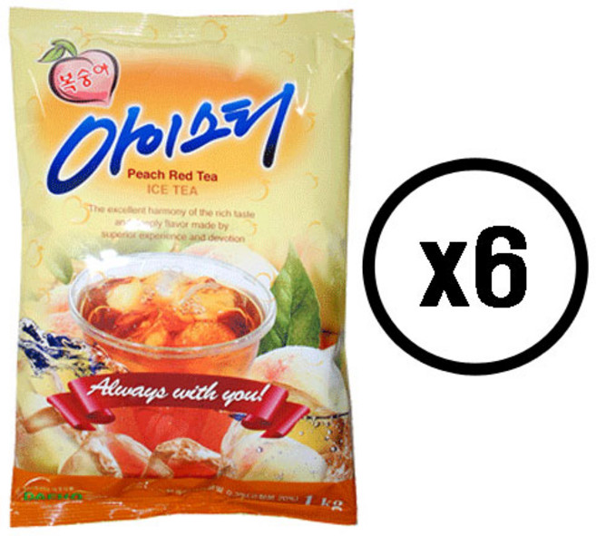대호 복숭아아이스티 1kg, 1개입, 6개
