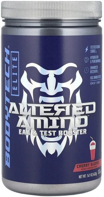 BodyTech Elite Alted Amino™ EAA 및 테스트 부스터 체리 슬러시 맛 423g(14.9oz), BodyTechEliteAltedAminoEAA및테스트, 423g, 1개 - 쿠팡