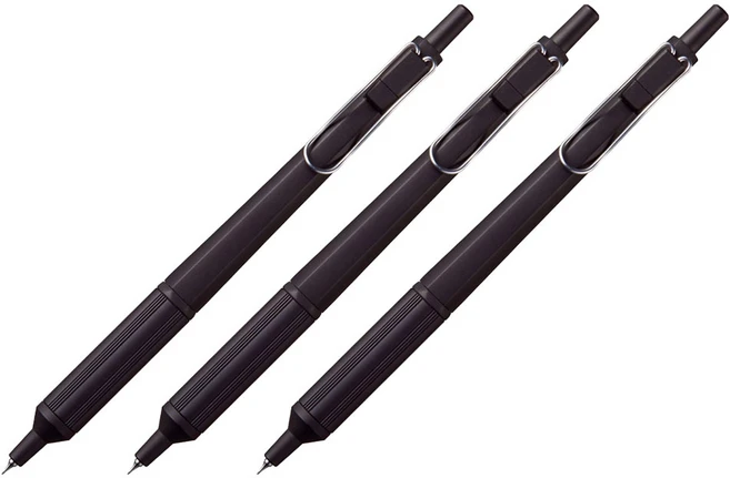 제트스트림 엣지 볼펜 0.28mm, 3개, 블랙 - 쿠팡