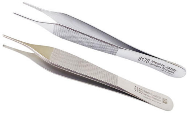 파키스탄 에디슨 포셉 12.3cm 무구 유구 마이크로핀셋, 1개, 유구12