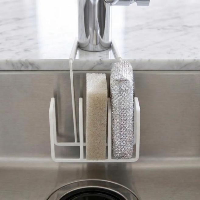 앤루아 무타공 3단 걸이형 수세미 거치대, 1개, 화이트