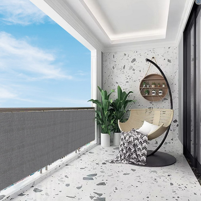 연필트리 사생활보호 테라스가림막 울타리 발코니 휀스, 그레이