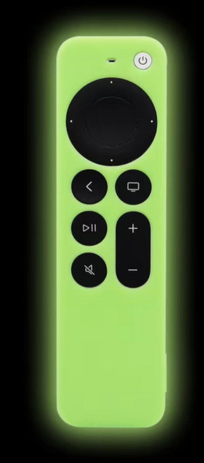 리모컨 케이스 소프트 실리콘 커버 호환 Apple 4K TV 박스 6세대 및 7세대 낙하 방지 미끄럼 방지 키트, Luminous green* 1pcs, 05 Luminous green