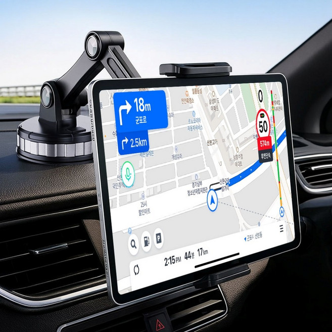 세이보링 차량용 태블릿 갤럭시탭 아이패드 거치대, 블랙, 1개