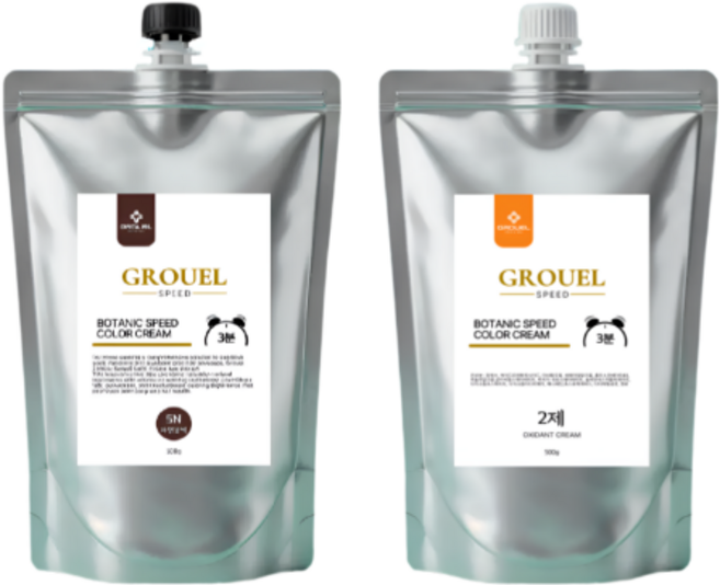 보타닉 스피드 칼라크림 저자극 오징어먹물 새치염색약, 1개, 3N 진갈색