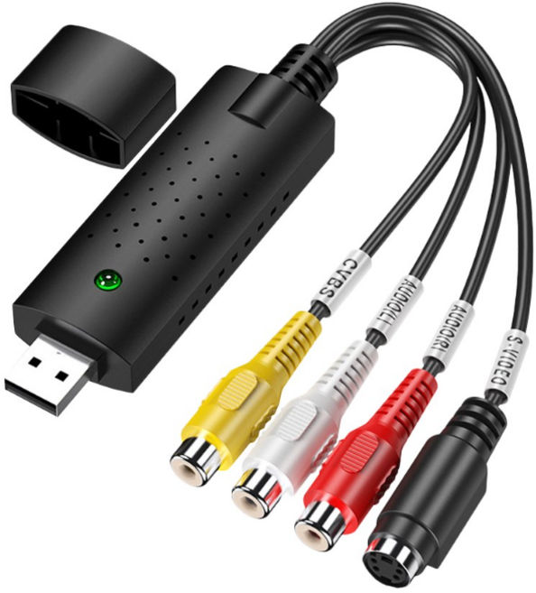 USB2.0 오디오 AV TV 카드 VHS DVD 변환기 아날로그 비디오 디지털 포맷 기록 USB 캡처 카드 PC 어댑터, type1