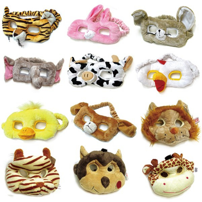 꼬마천사 애니멀 캐릭터 가면 역할놀이 12종, 1개