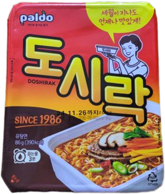 팔도도시락 컵라면 86g, 12개