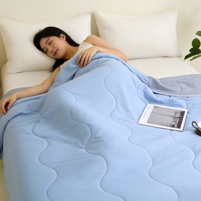 아리엘노 접촉냉감 아이스 실크 냉감이불 차렵이불 여름이불