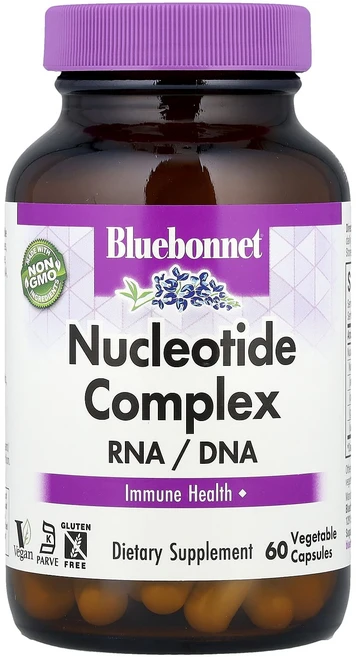 블루본넷뉴트리션 뉴클레오티드 복합체 RNA/DNA 베지캡슐 60정, 4개 - 쿠팡