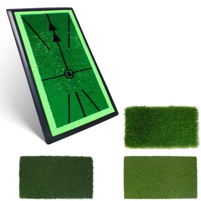 CRESTGOLF 4종 골프 스윙매트 탈부착 연습용 잔디 매트 스윙 연습기, 4종 세트, 1개