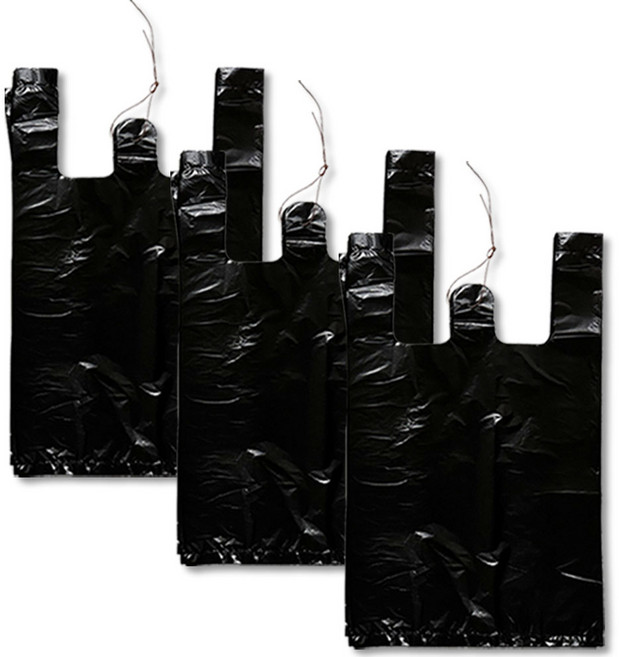 애니돌 손잡이 마트봉투 검정, 12L, 300개