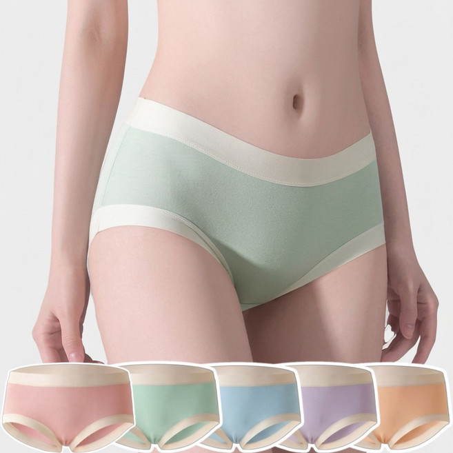 바르디(bardy) 무자극 모달 데일리 팬티 5종 세트