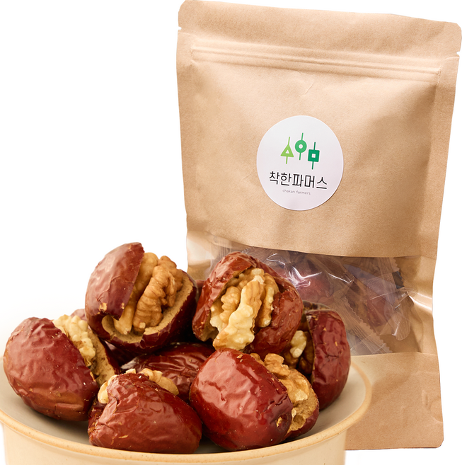 대추호두말이 중국 수입 간식 과자 왕대추 칩 디저트, 1개, 160g