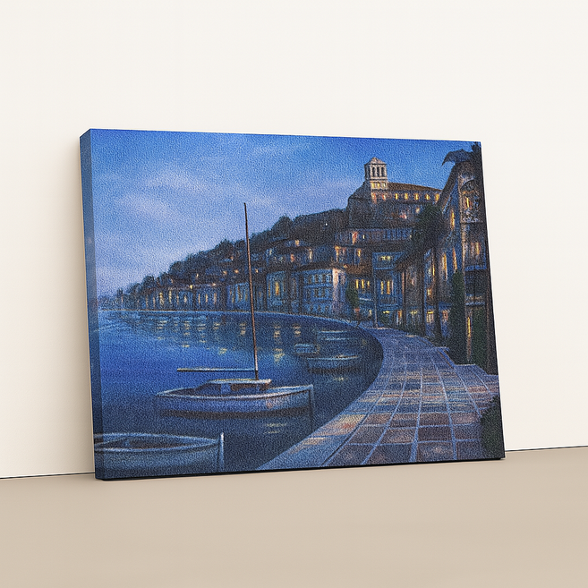 엔조이리빙 DIY 보석십자수 40x50cm 캔버스형 세트, 1개, 이비자의 여름밤