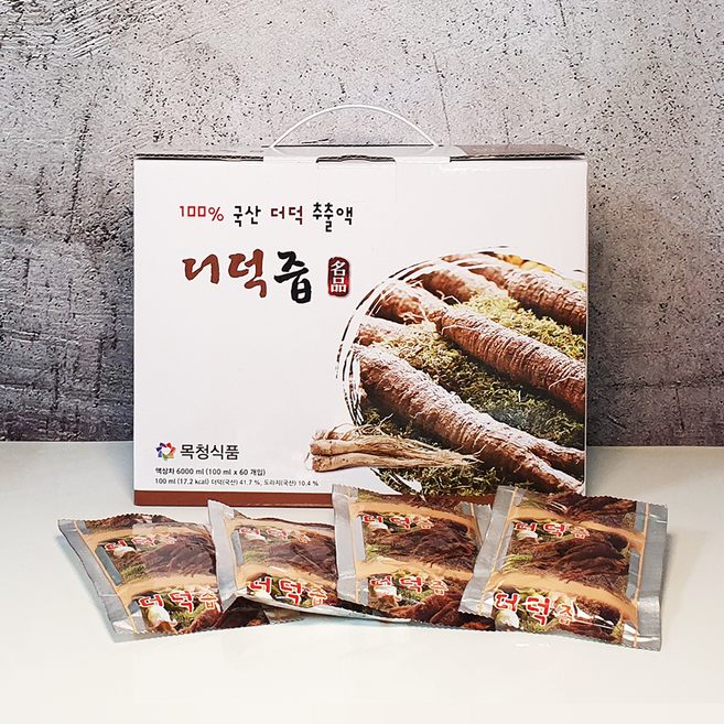 더덕즙 100ml X 60포 - 유통마진 없이 직접판매, 60개