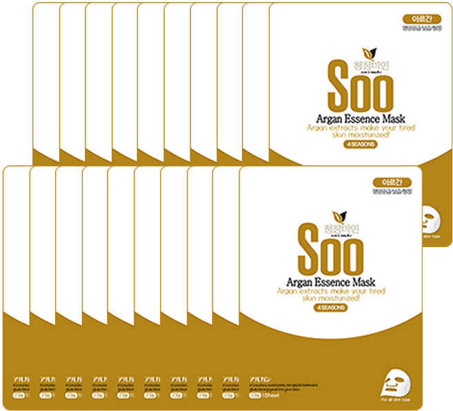 청정미인 아르간 마스크 시트, 1개입, 30개