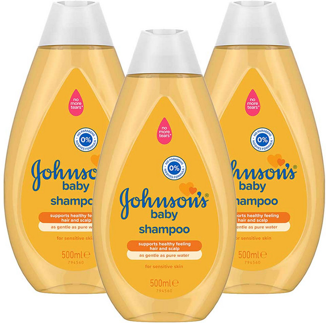 존슨즈베이비 샴푸 포 센서티브 스킨, 3개, 500ml