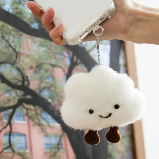 구름인형키링 폭신구름 인싸템, 1개
