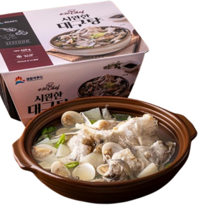 영동씨푸드 430chef 시원한 대구탕 (냉동), 2개, 665g
