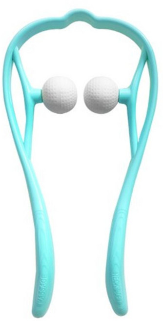 디자인에버 목경락 소프트볼 안마기, 2개, 블루