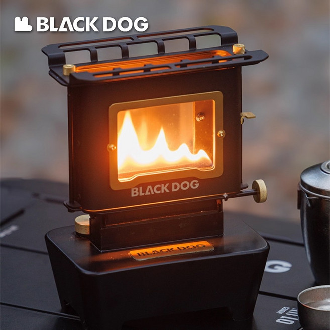 블랙독 나루토 오일램프 스토브 빈티지 불멍 감상 캠핑 등유 랜턴 감성 조명 야외, 1개, 본품 오일램프+베이킹 팬