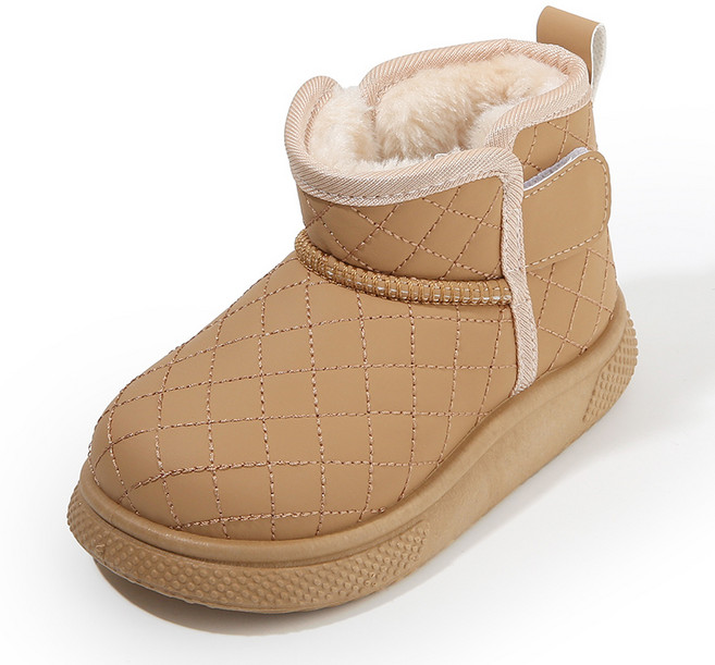 큰귀멍멍 아동용 가벼운 스노우 방한화 벨크로 털 부츠 신발 3컬러