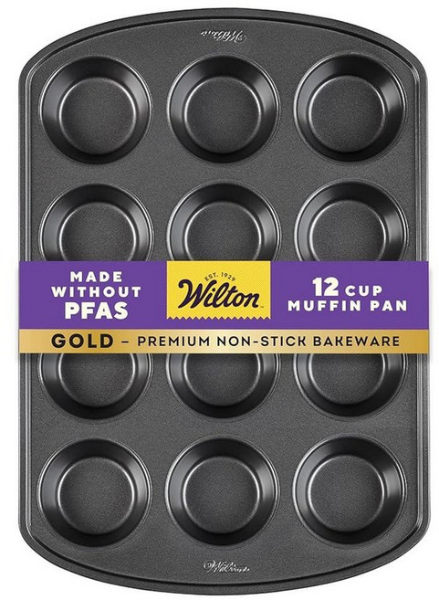 Wilton 프리미엄 논 스틱 머핀·컵케익용 제빵 기구 12컵용