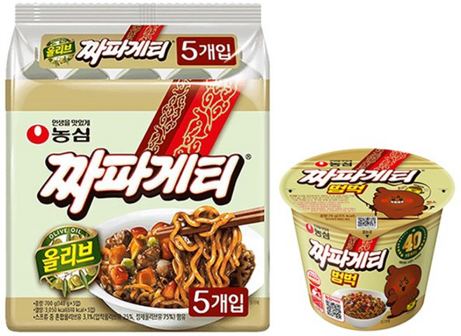 농심 짜파게티범벅(70g15개입)+짜파게티10봉지, 단품