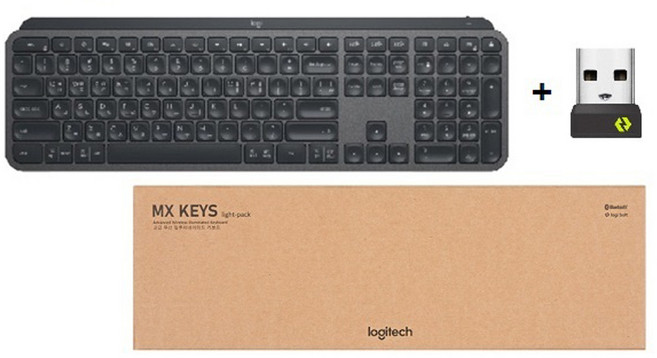 MX 키즈 라이트팩 저소음 블루투스 키보드 휴대용, MX KEYS light pack, Magspeed 휠