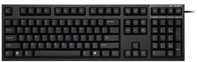 REALFORCE R3S 키보드 유선 전체 30g 영어 배열 블랙 R3SB13, 일반형